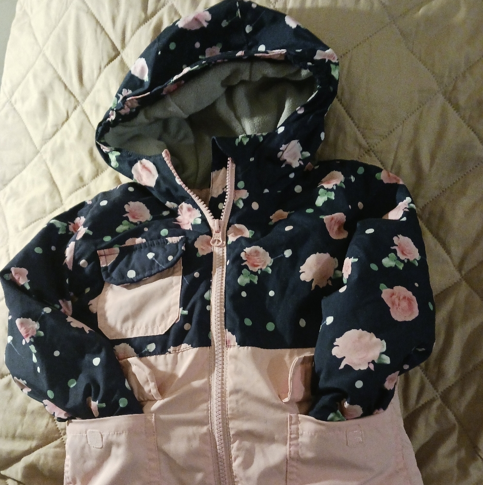 Girls Swiss Tech Floral and Polka Dot Jacket